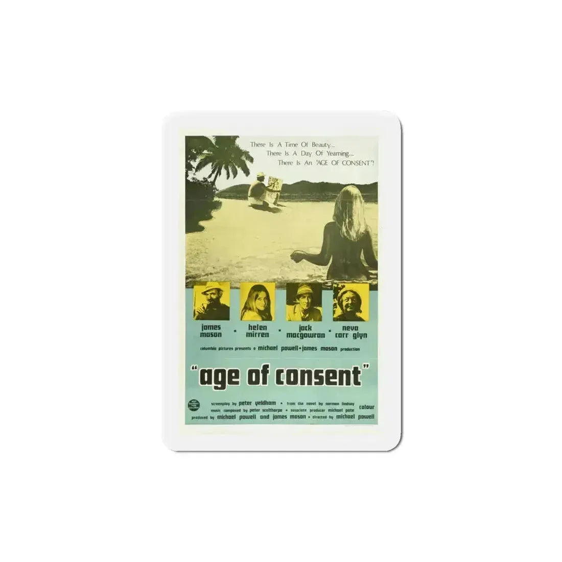 Age of Consent 1969 Movie Poster Refrigerator Magnet 5 Inch - The Sticker Space