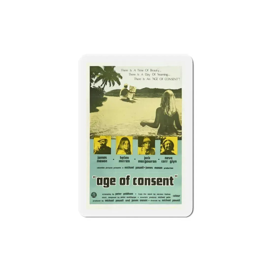 Age of Consent 1969 Movie Poster Refrigerator Magnet - The Sticker Space