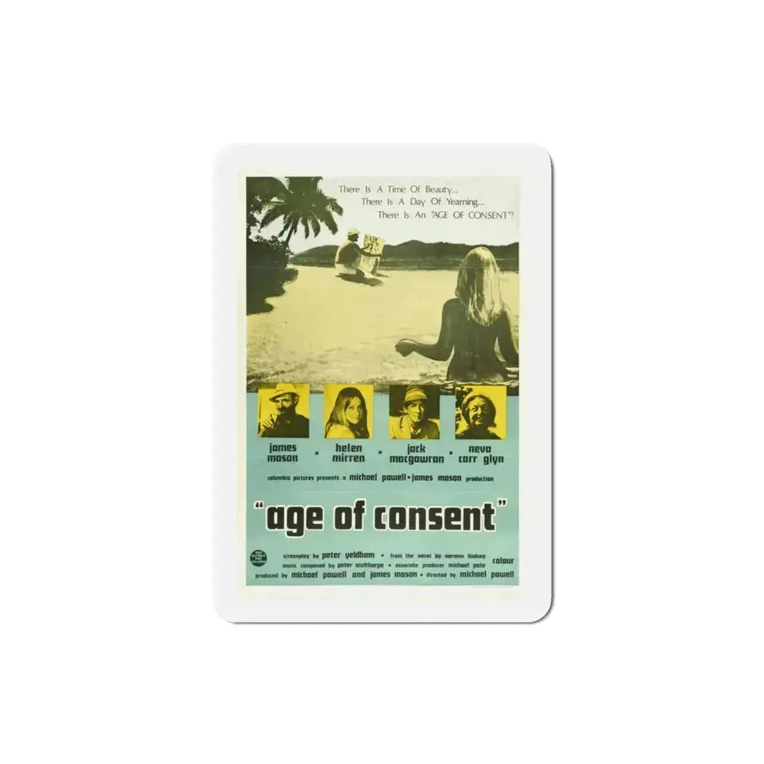 Age of Consent 1969 Movie Poster Refrigerator Magnet - The Sticker Space