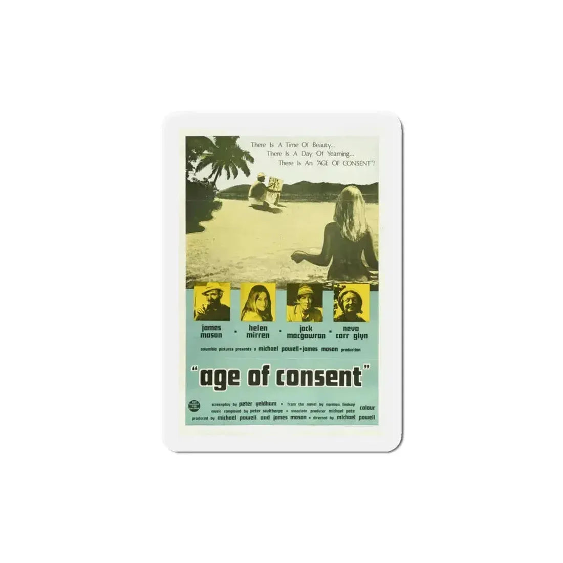 Age of Consent 1969 Movie Poster Refrigerator Magnet - The Sticker Space