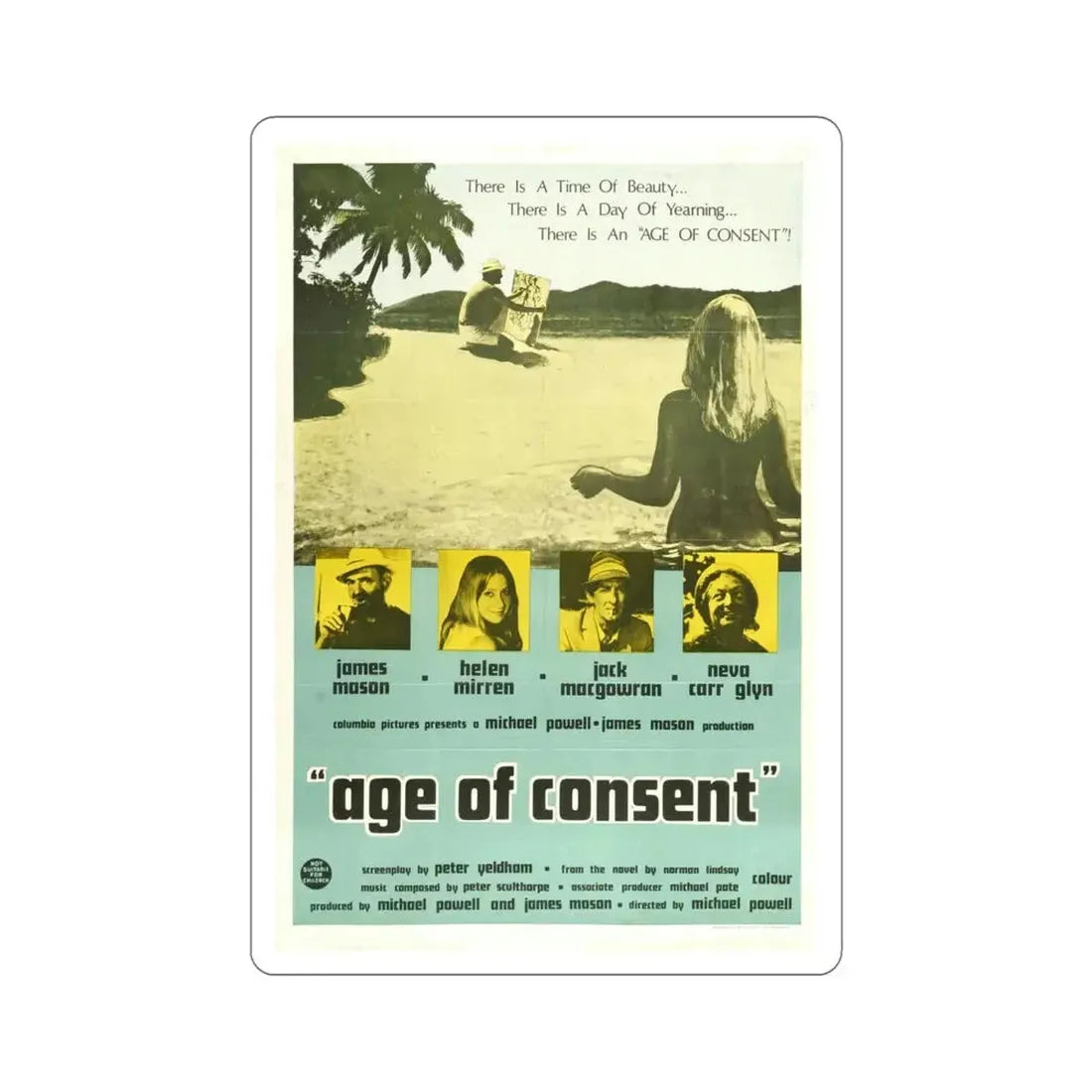 Age of Consent 1969 Movie Poster STICKER Vinyl Die-Cut Decal - The Sticker Space