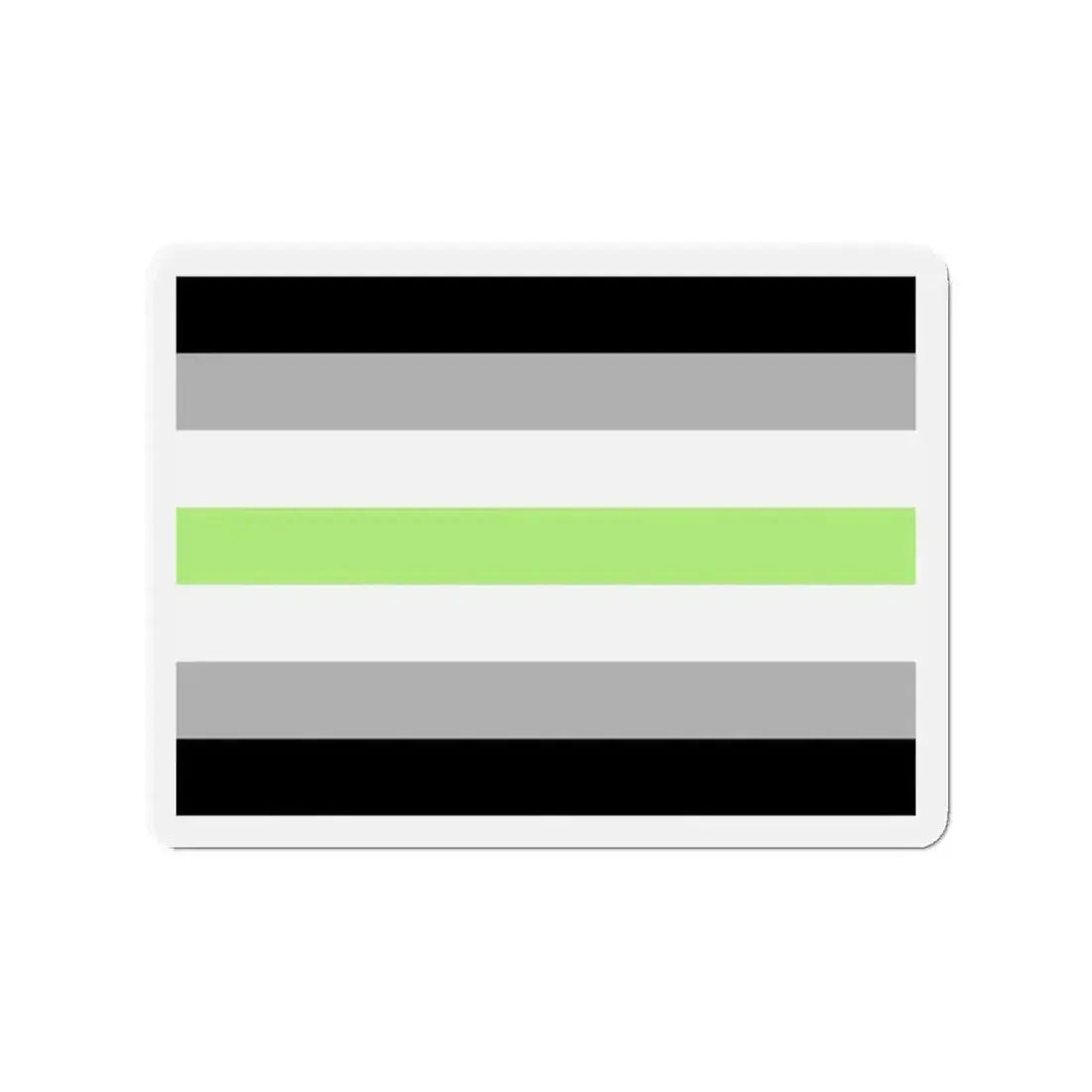 Agender Pride Flag - Refrigerator Magnet 2 Inch - The Sticker Space