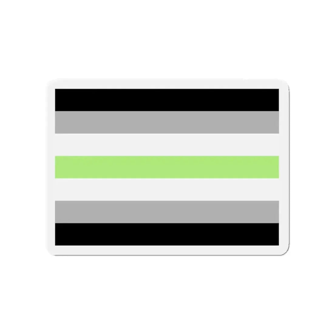 Agender Pride Flag - Refrigerator Magnet 3 Inch - The Sticker Space