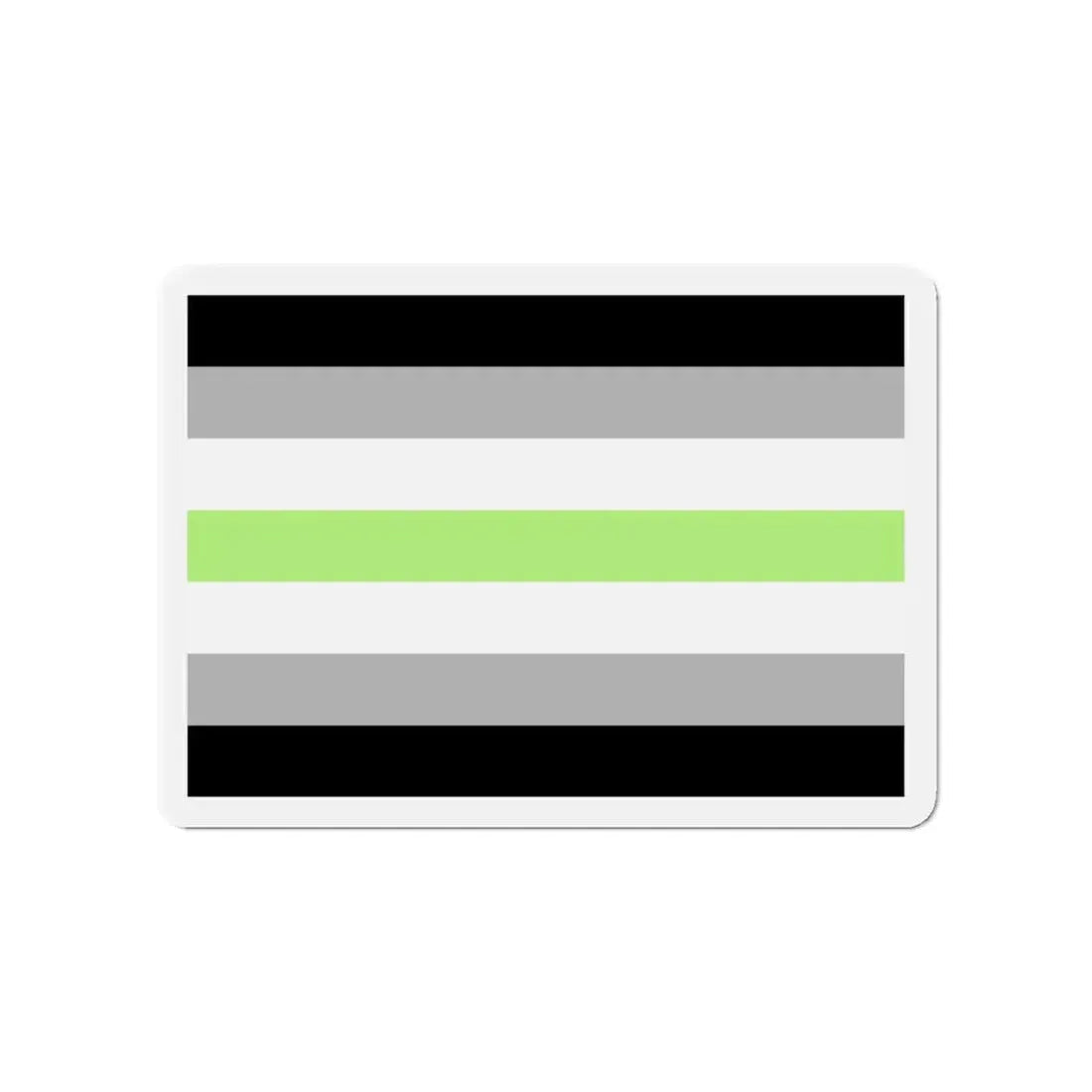 Agender Pride Flag - Refrigerator Magnet 4 Inch - The Sticker Space