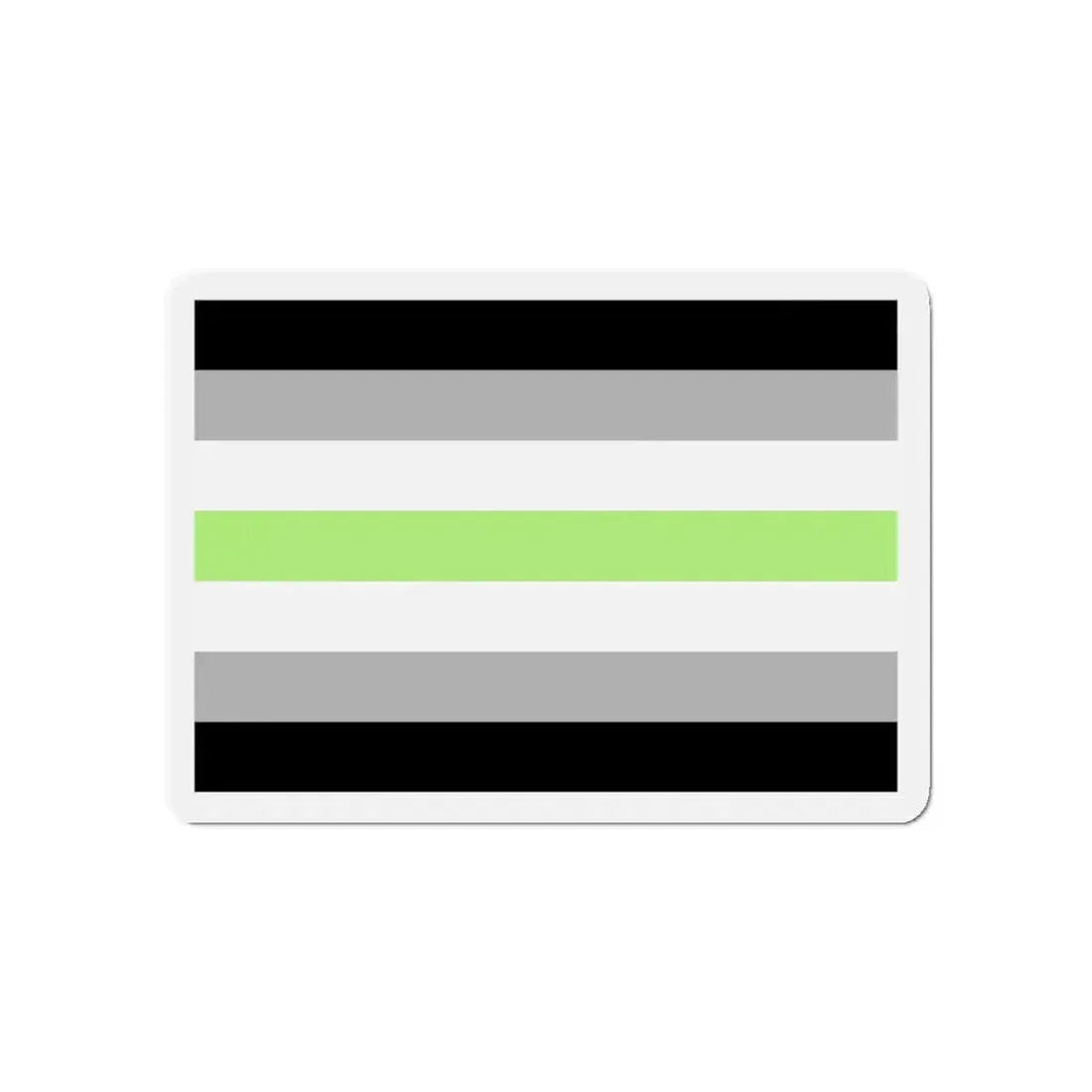 Agender Pride Flag - Refrigerator Magnet 5 Inch - The Sticker Space