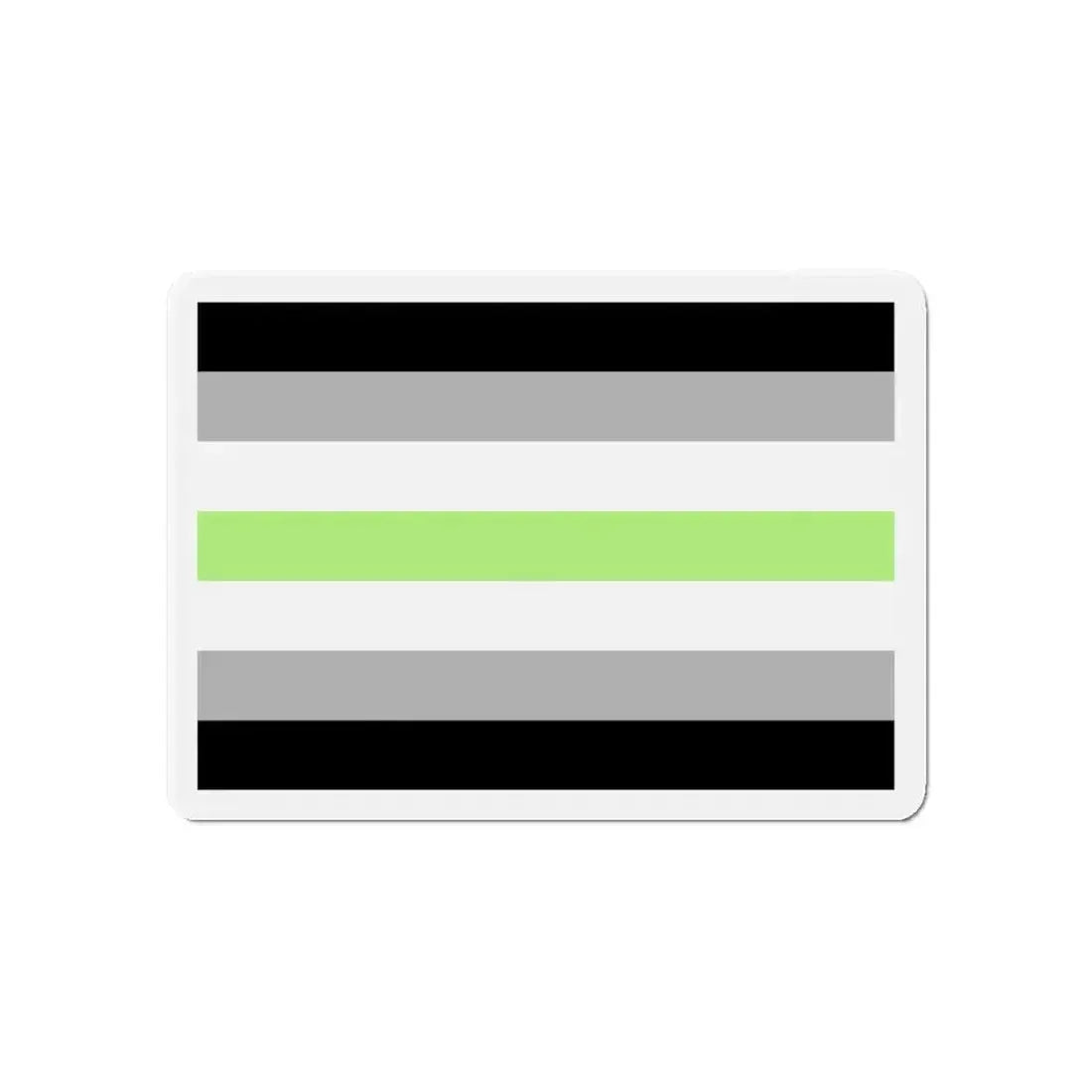 Agender Pride Flag - Refrigerator Magnet 6 Inch - The Sticker Space