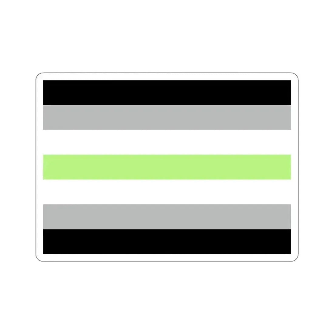 Agender Pride Flag STICKER Vinyl Die-Cut Decal 4 Inch - The Sticker Space