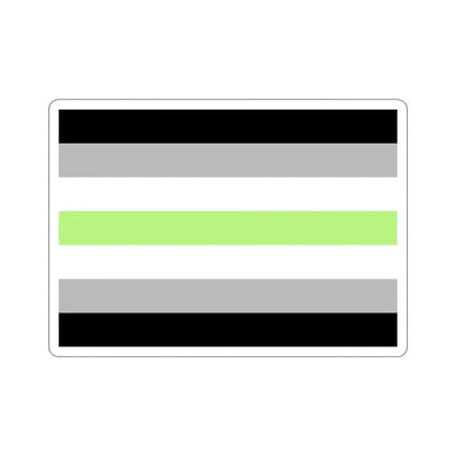 Agender Pride Flag STICKER Vinyl Die-Cut Decal 4 Inch - The Sticker Space