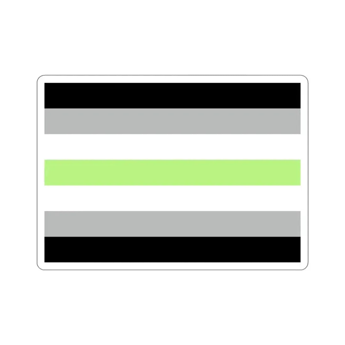 Agender Pride Flag STICKER Vinyl Die-Cut Decal 4 Inch - The Sticker Space