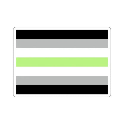 Agender Pride Flag STICKER Vinyl Die-Cut Decal 5 Inch - The Sticker Space