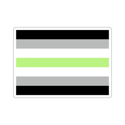 Agender Pride Flag STICKER Vinyl Die-Cut Decal 5 Inch - The Sticker Space
