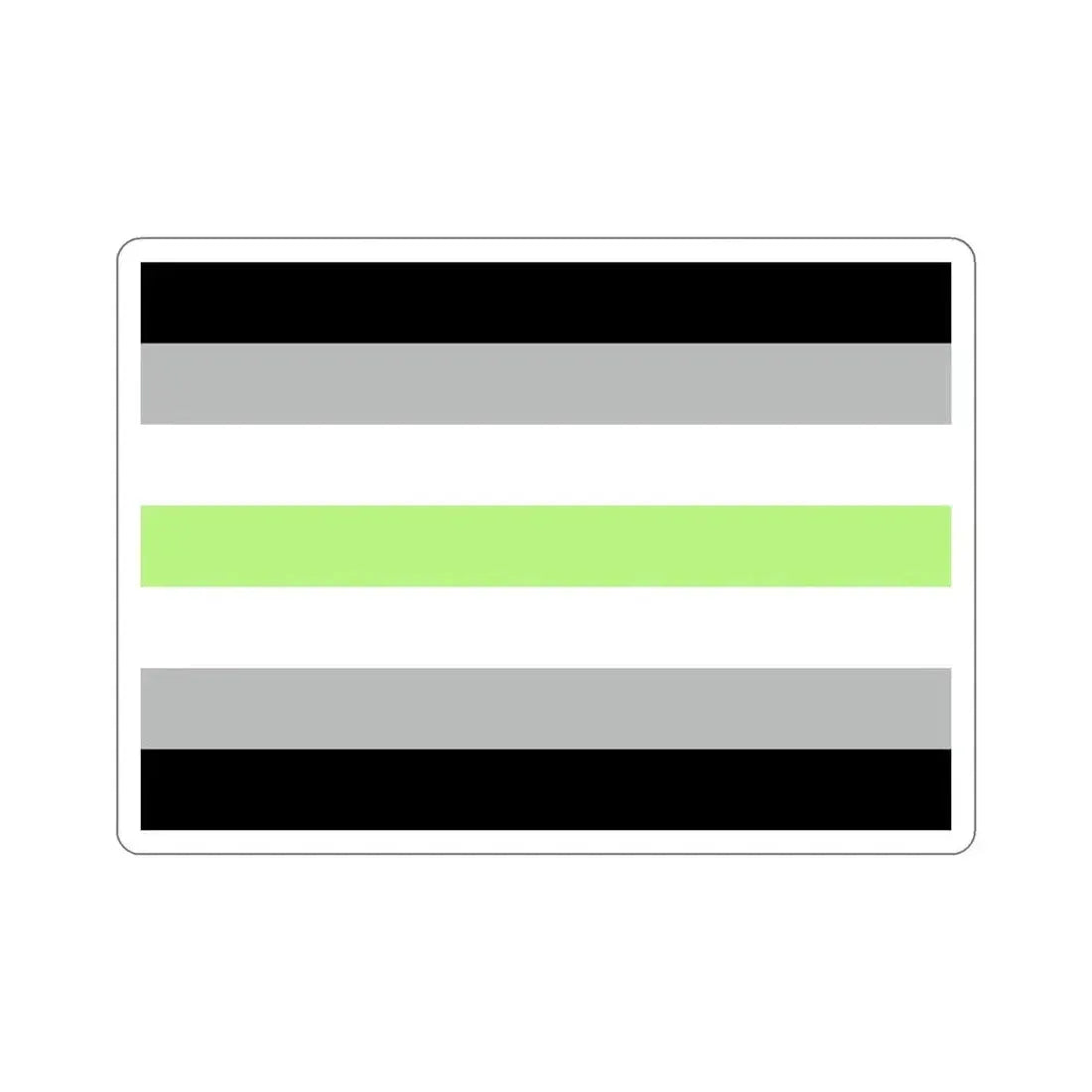 Agender Pride Flag STICKER Vinyl Die-Cut Decal 6 Inch - The Sticker Space