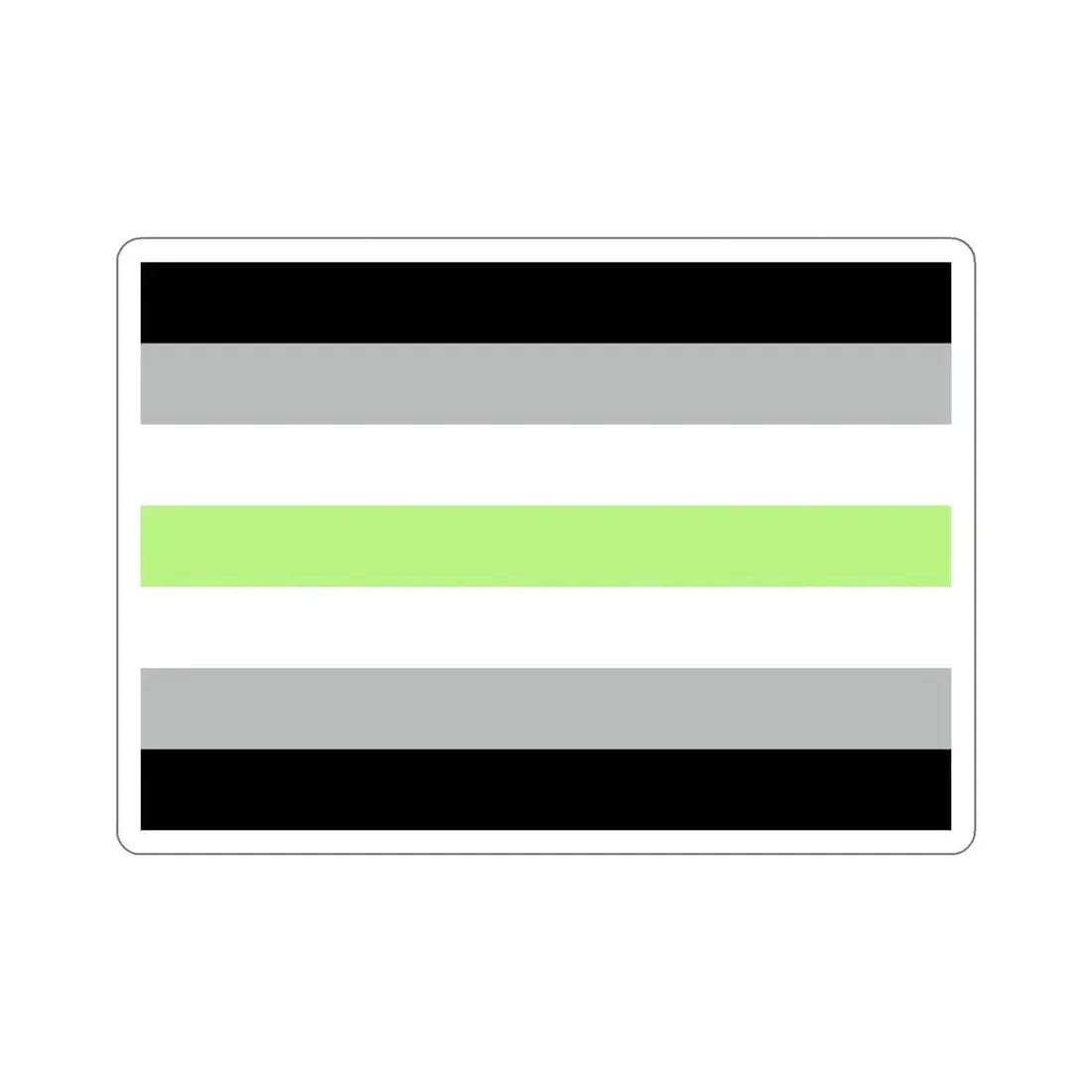 Agender Pride Flag STICKER Vinyl Die-Cut Decal 6 Inch - The Sticker Space