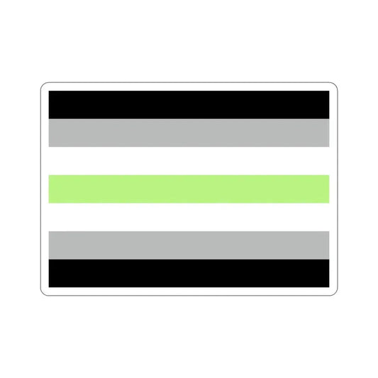 Agender Pride Flag STICKER Vinyl Die-Cut Decal 6 Inch - The Sticker Space