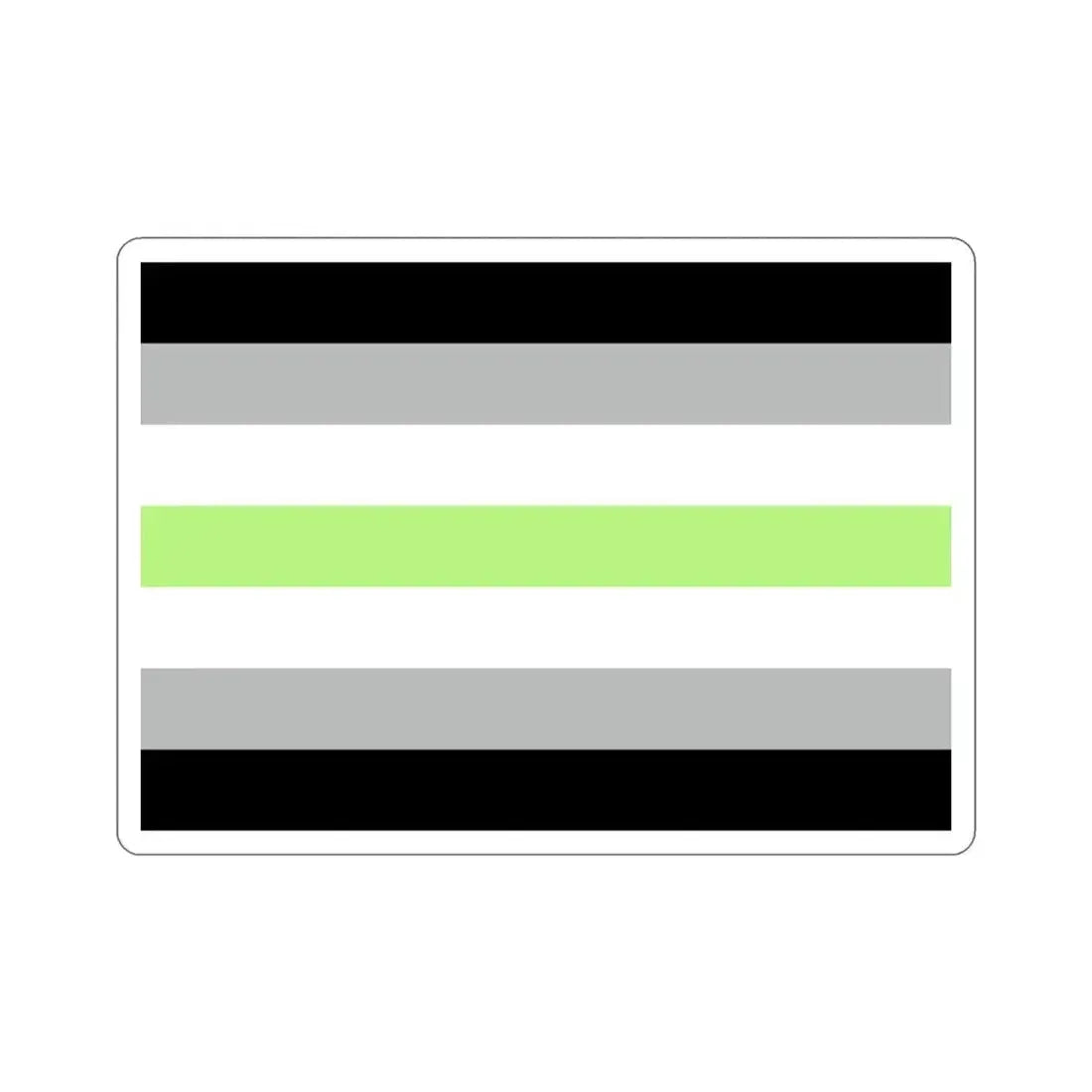 Agender Pride Flag STICKER Vinyl Die-Cut Decal - The Sticker Space