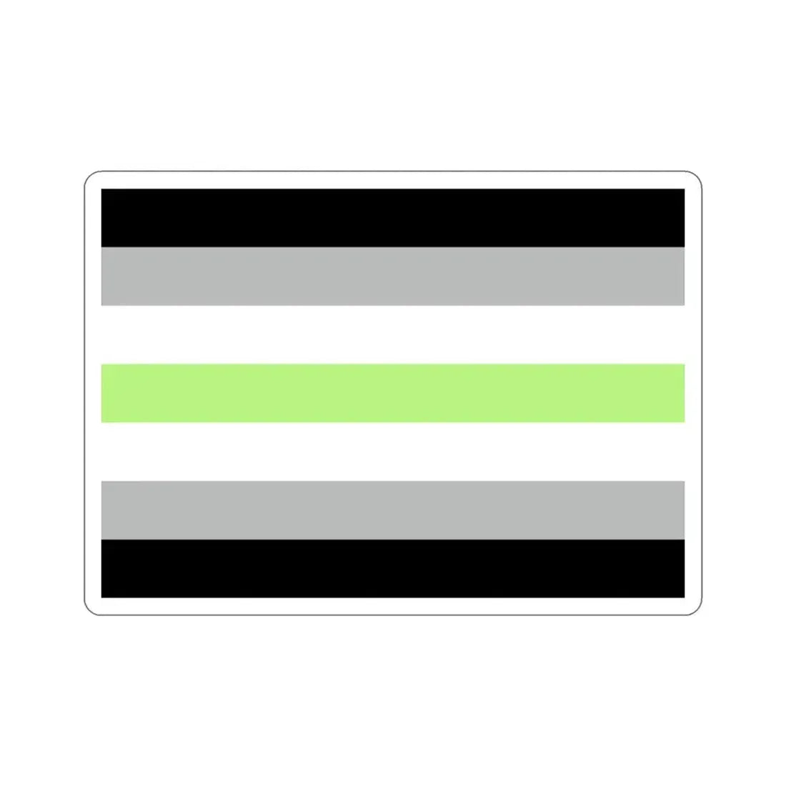 Agender Pride Flag STICKER Vinyl Die-Cut Decal - The Sticker Space