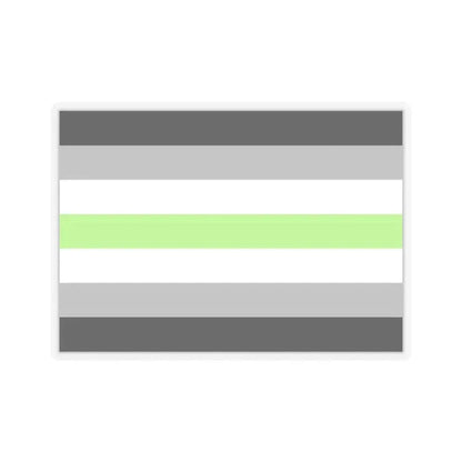 Agender Pride Flag - STICKER Vinyl Kiss-Cut Decal 2 Inch Transparent - The Sticker Space