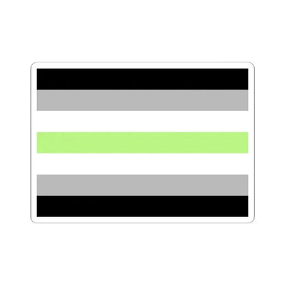 Agender Pride Flag - STICKER Vinyl Kiss-Cut Decal 2 Inch White - The Sticker Space