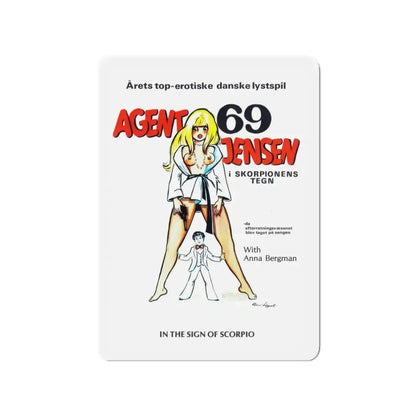 AGENT 69 IN THE SIGN OF SCORPIO 1977 Movie Poster - Refrigerator Magnet - The Sticker Space
