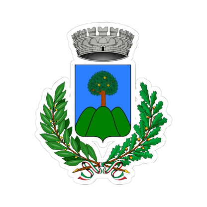 Agerola-Stemma (Italy) (Coat of Arms) STICKER Vinyl Kiss-Cut Decal 4 Inch White - The Sticker Space