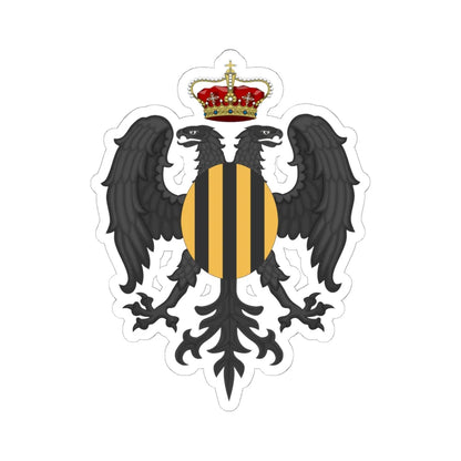 Agliata-Stemma (Italy) (Coat of Arms) STICKER Vinyl Kiss-Cut Decal 6 Inch White - The Sticker Space