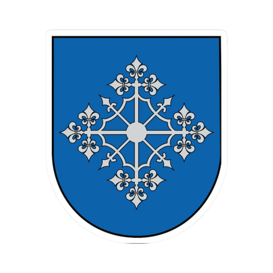 Aglonas novads COA (Latvia) (Coat of Arms) STICKER Vinyl Kiss-Cut Decal 2 Inch White - The Sticker Space