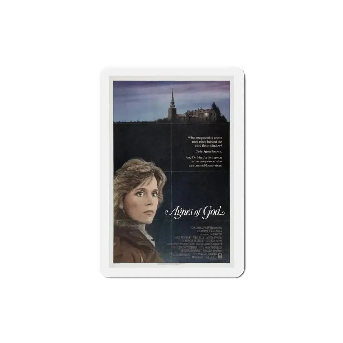 Agnes of God 1985 Movie Poster Refrigerator Magnet 3 Inch - The Sticker Space