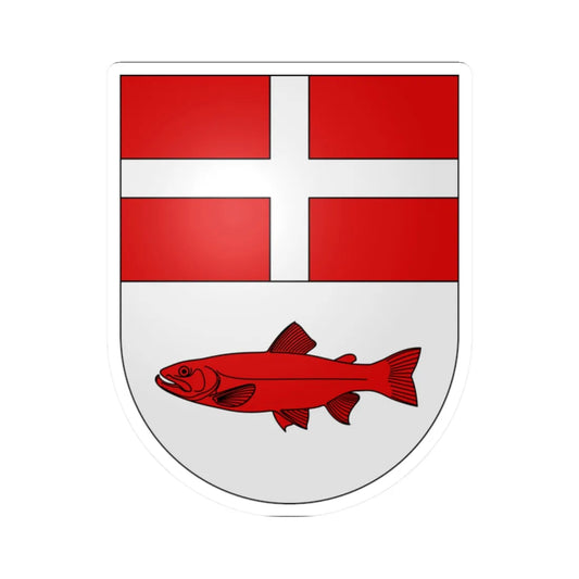 Agno-coat of arms (Switzerland) (Coat of Arms) STICKER Vinyl Kiss-Cut Decal 2 Inch White - The Sticker Space