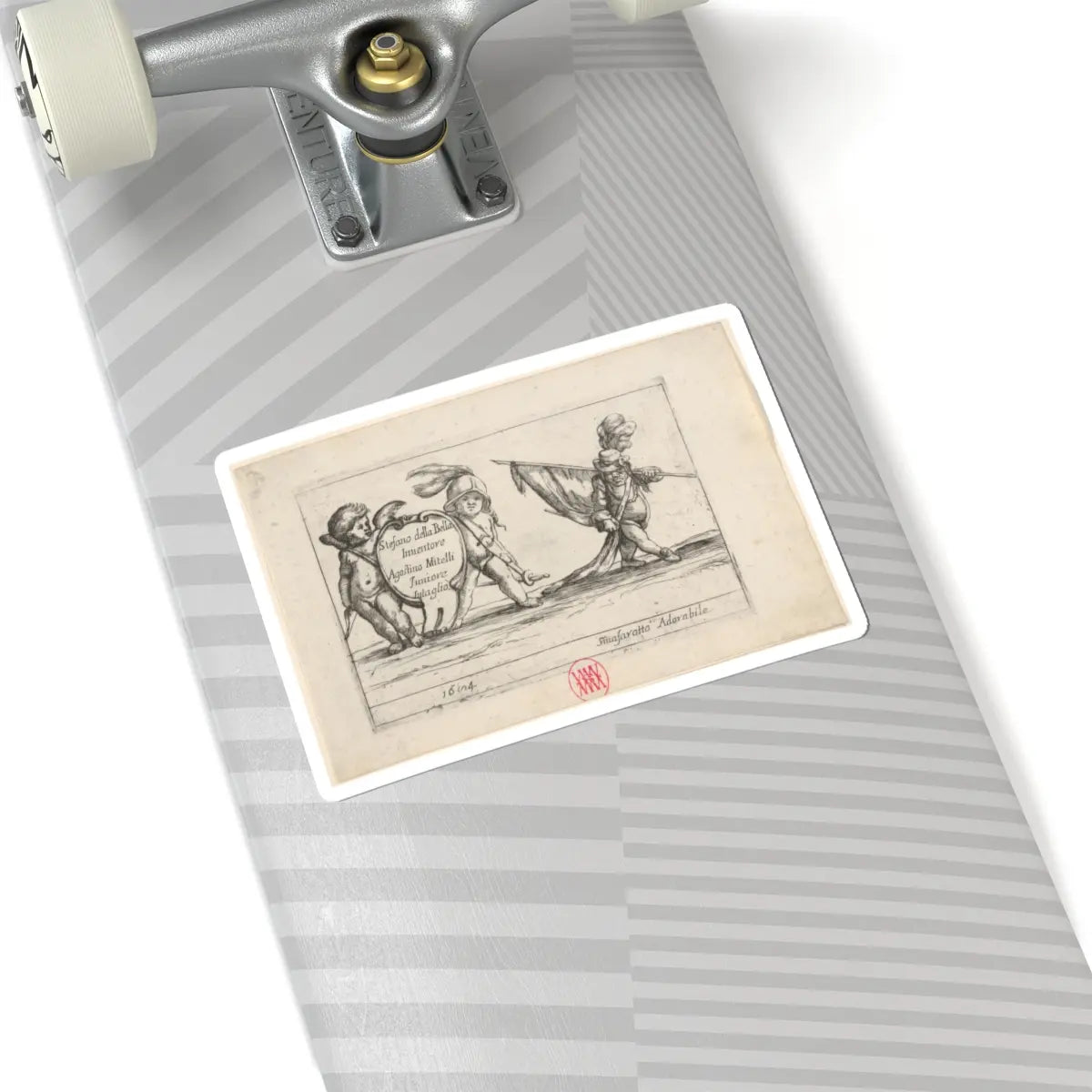 SKU:TSS-STICK-GSTMTL-6X6-5 Sizes:6" × 6" Types:White