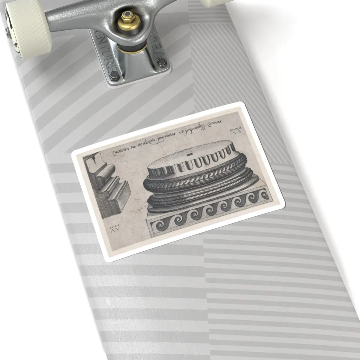 SKU:TSS-STICK-GSTVNZ-6X6-37 Sizes:6" × 6" Types:White