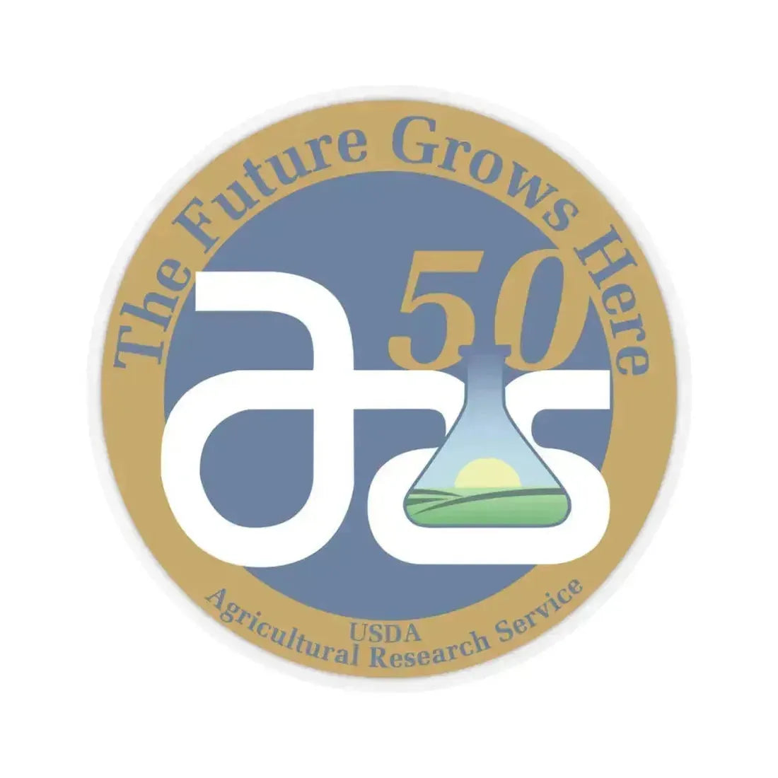 Agricultural Research Service - STICKER Vinyl Kiss-Cut Decal 6 Inch Transparent - The Sticker Space