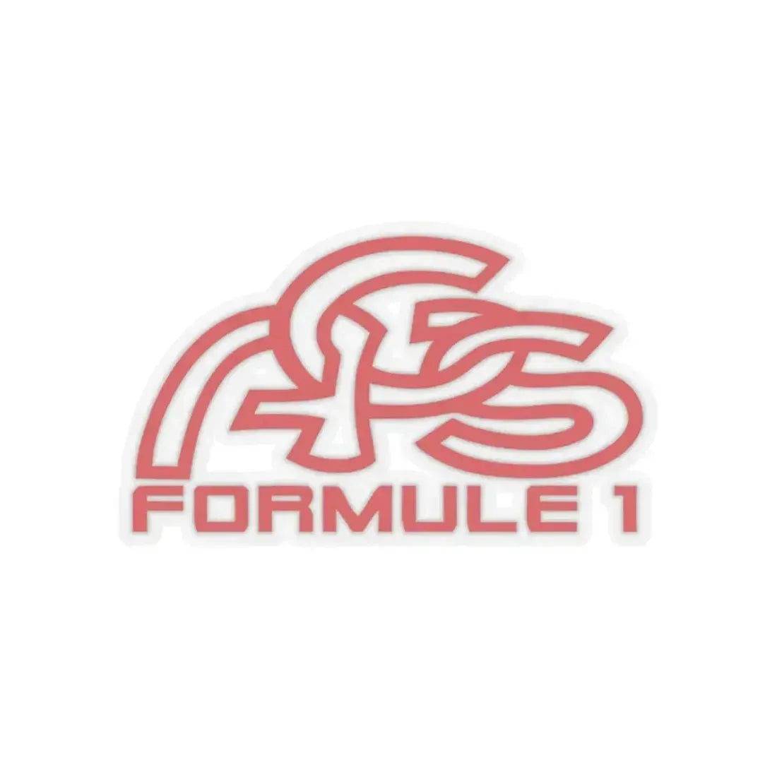 AGS Formule 1 (Logo) STICKER Vinyl Kiss-Cut Decal 4 Inch Transparent - The Sticker Space