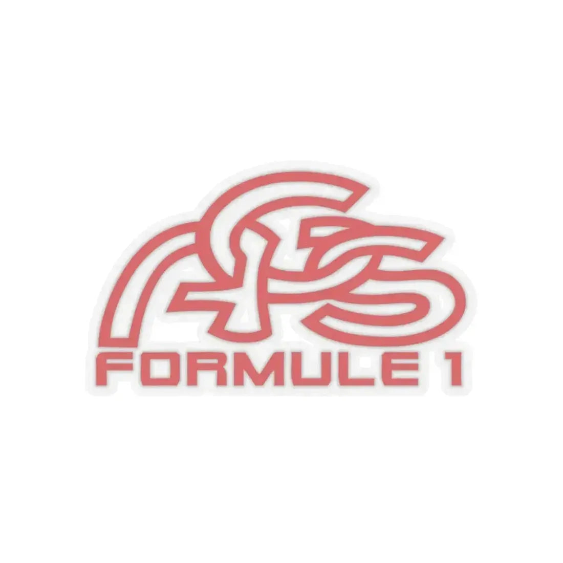 AGS Formule 1 (Logo) STICKER Vinyl Kiss-Cut Decal 6 Inch Transparent - The Sticker Space