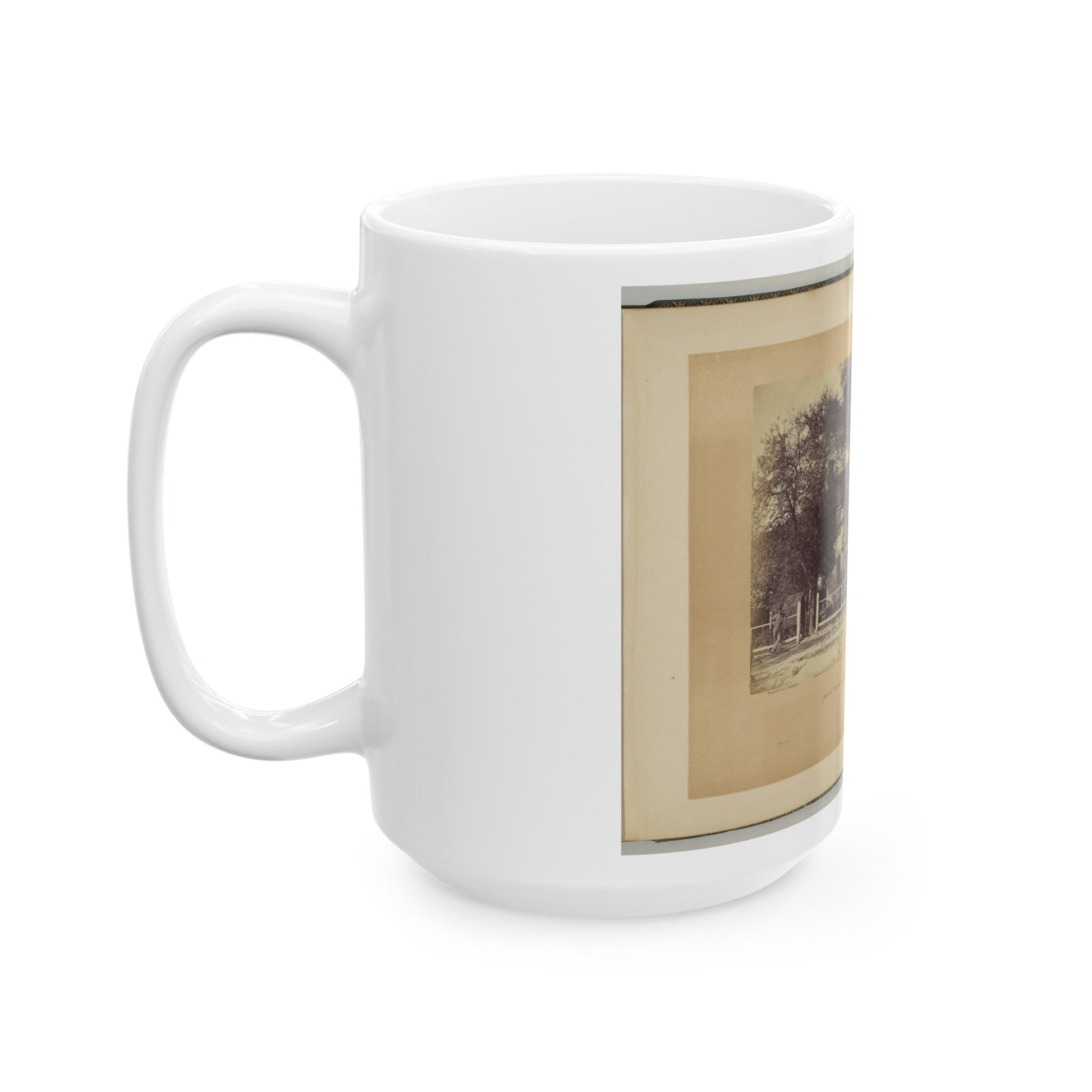 Aiken House On Weldon Railroad, Virginia (U.S. Civil War) White Coffee Mug-The Sticker Space