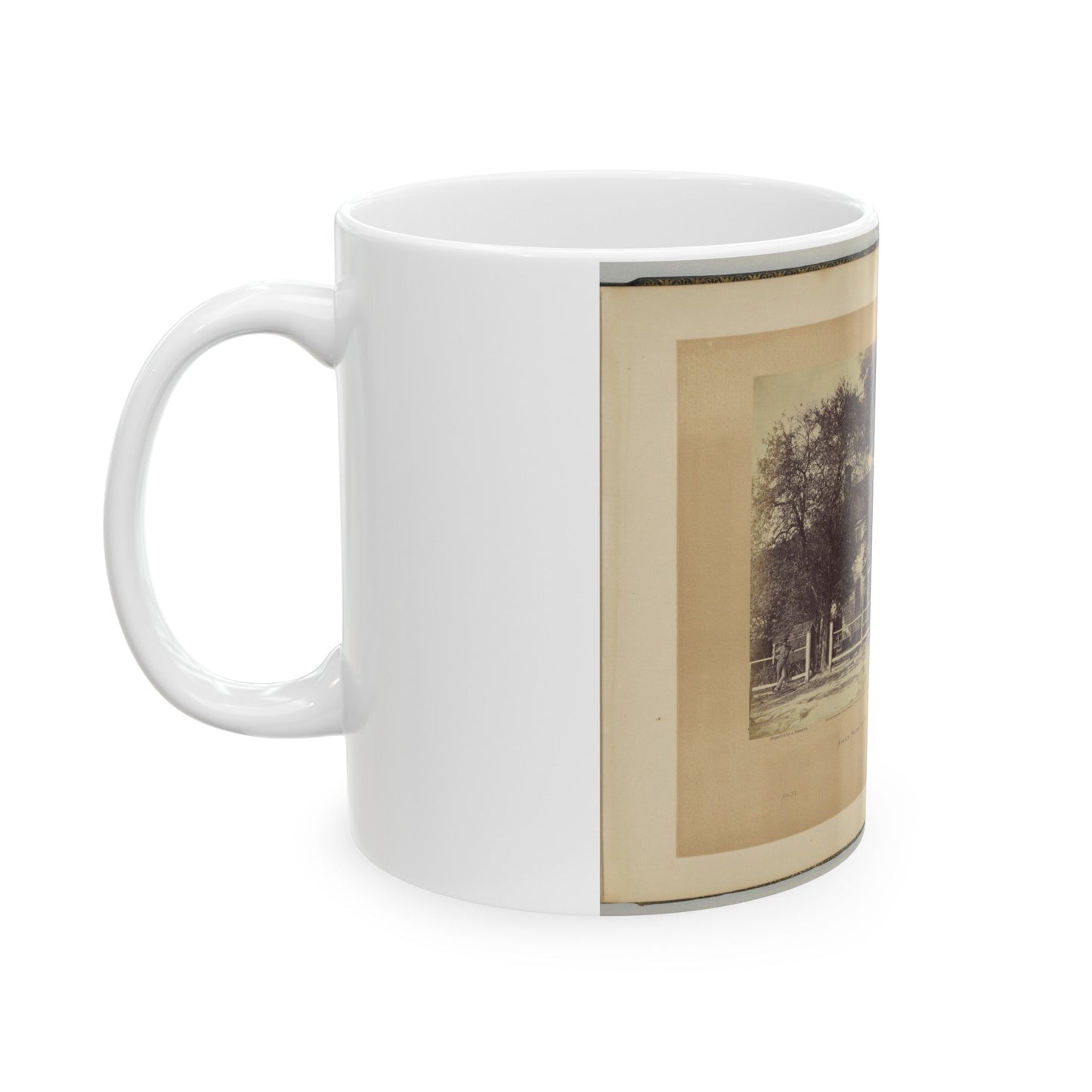 Aiken House On Weldon Railroad, Virginia (U.S. Civil War) White Coffee Mug-The Sticker Space