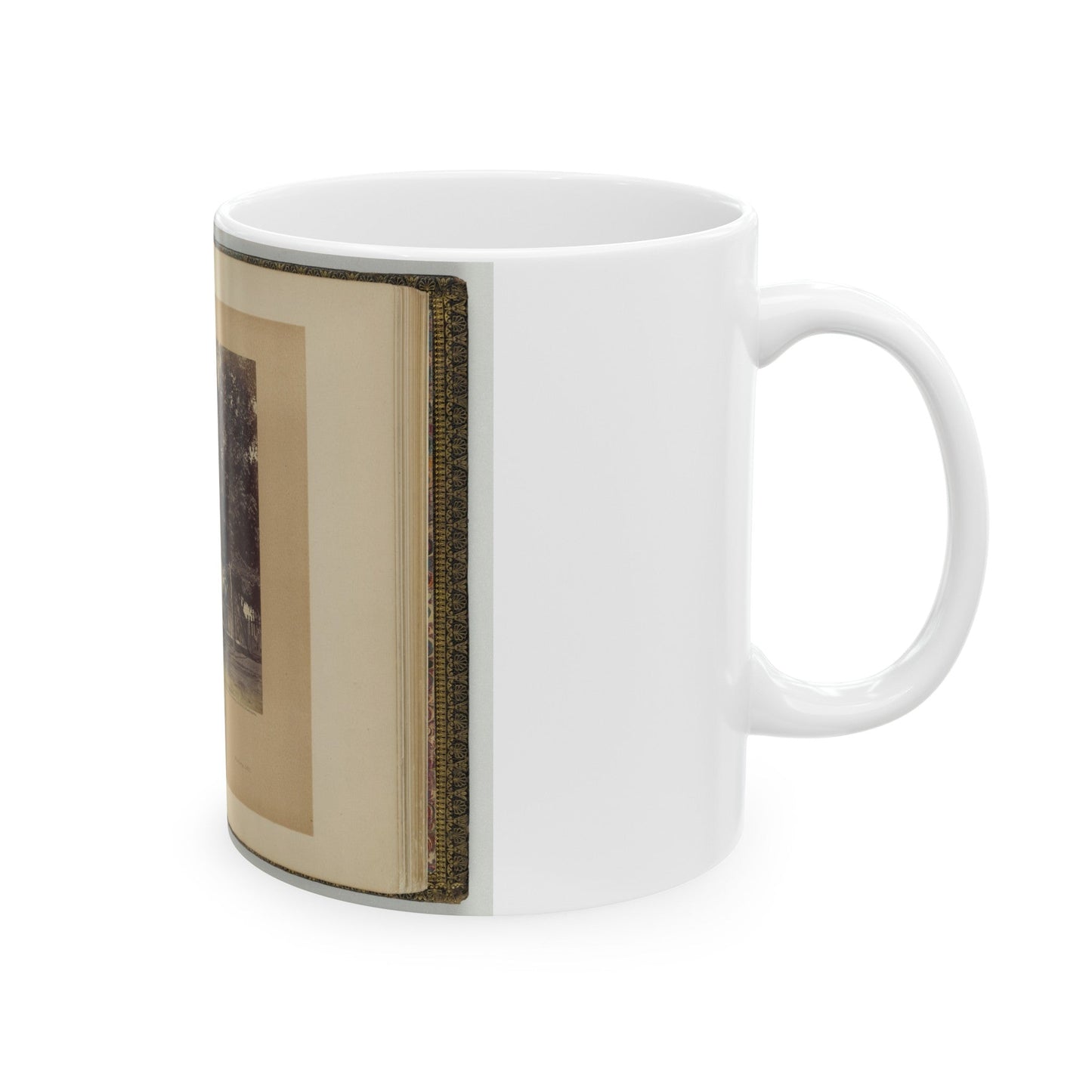 Aiken House On Weldon Railroad, Virginia (U.S. Civil War) White Coffee Mug-The Sticker Space