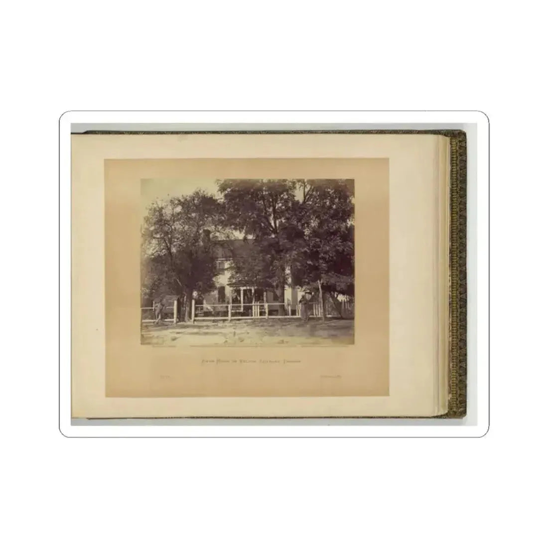 Aiken House on Weldon Railroad, Virginia (U.S. Civil War) STICKER Vinyl Kiss-Cut Decal 2 Inch White - The Sticker Space