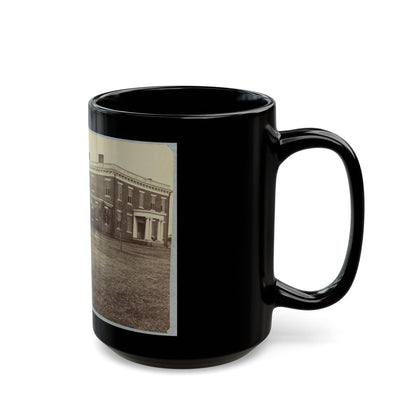 Aiken's House, James River, Va. 001 (U.S. Civil War) Black Coffee Mug