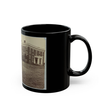 Aiken's House, James River, Va. 001 (U.S. Civil War) Black Coffee Mug