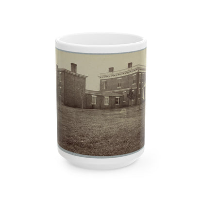 Aiken's House, James River, Va. 001 (U.S. Civil War) White Coffee Mug