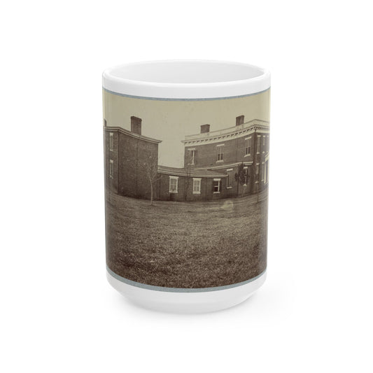 Aiken's House, James River, Va. 001 (U.S. Civil War) White Coffee Mug