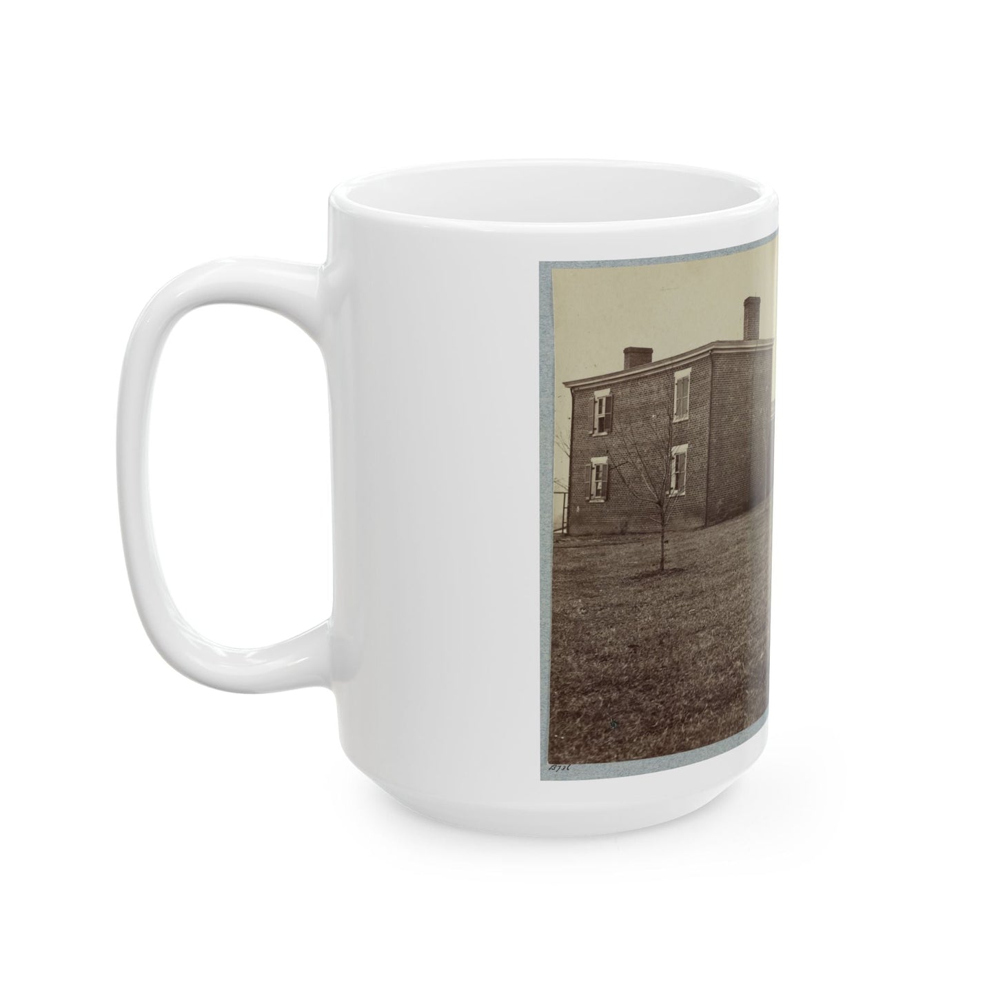 Aiken's House, James River, Va. 001 (U.S. Civil War) White Coffee Mug