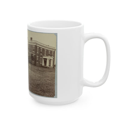 Aiken's House, James River, Va. 001 (U.S. Civil War) White Coffee Mug