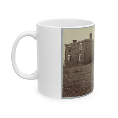 Aiken's House, James River, Va. 001 (U.S. Civil War) White Coffee Mug