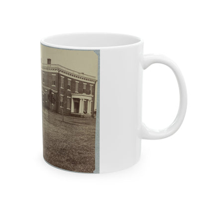 Aiken's House, James River, Va. 001 (U.S. Civil War) White Coffee Mug