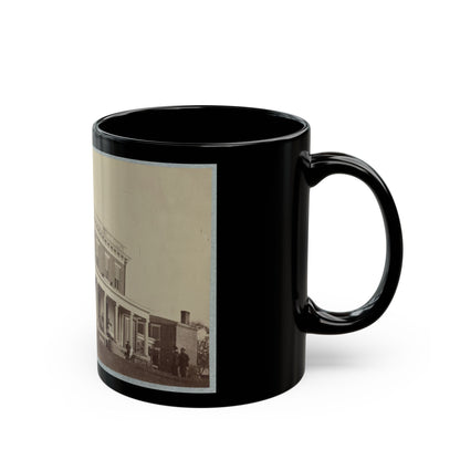 Aiken's House, James River, Va. 002(2) (U.S. Civil War) Black Coffee Mug