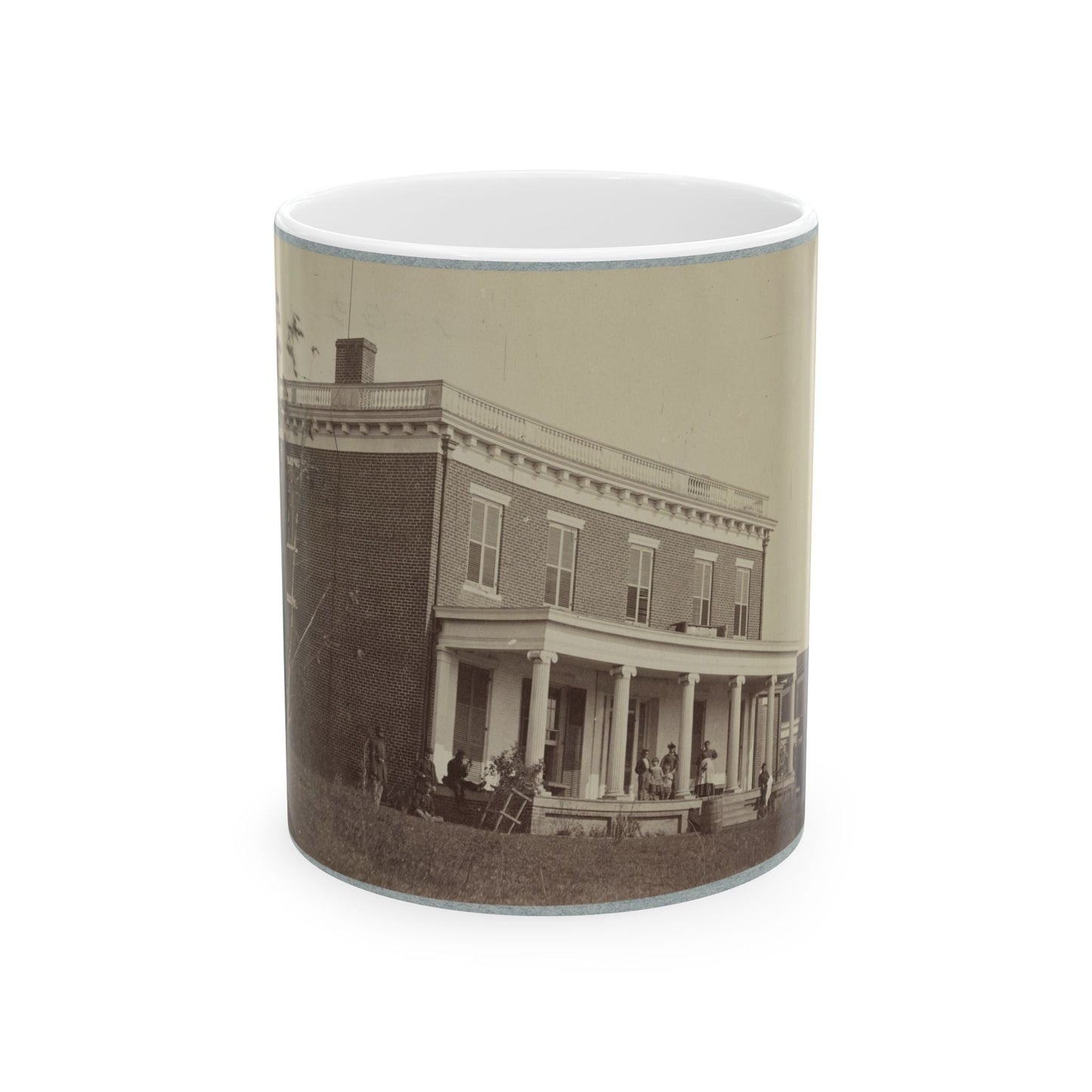 Aiken's House, James River, Va. 002(2) (U.S. Civil War) White Coffee Mug