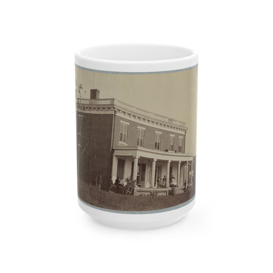 Aiken's House, James River, Va. 002(2) (U.S. Civil War) White Coffee Mug