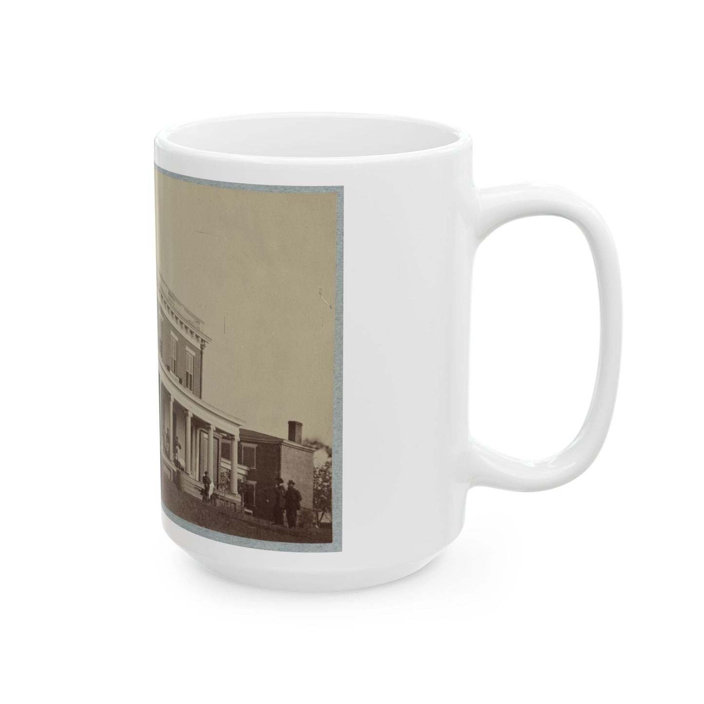 Aiken's House, James River, Va. 002(2) (U.S. Civil War) White Coffee Mug