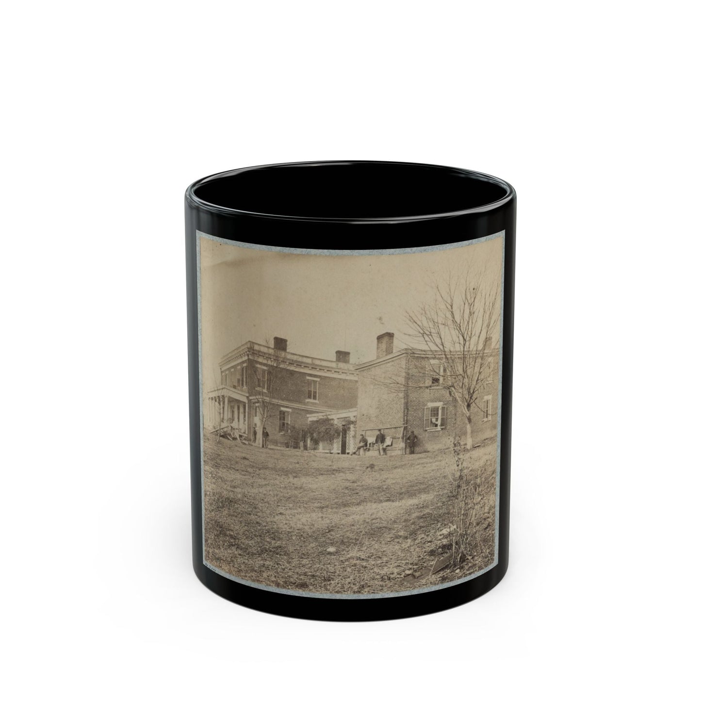 Aiken's House, James River, Va.(2) (U.S. Civil War) Black Coffee Mug